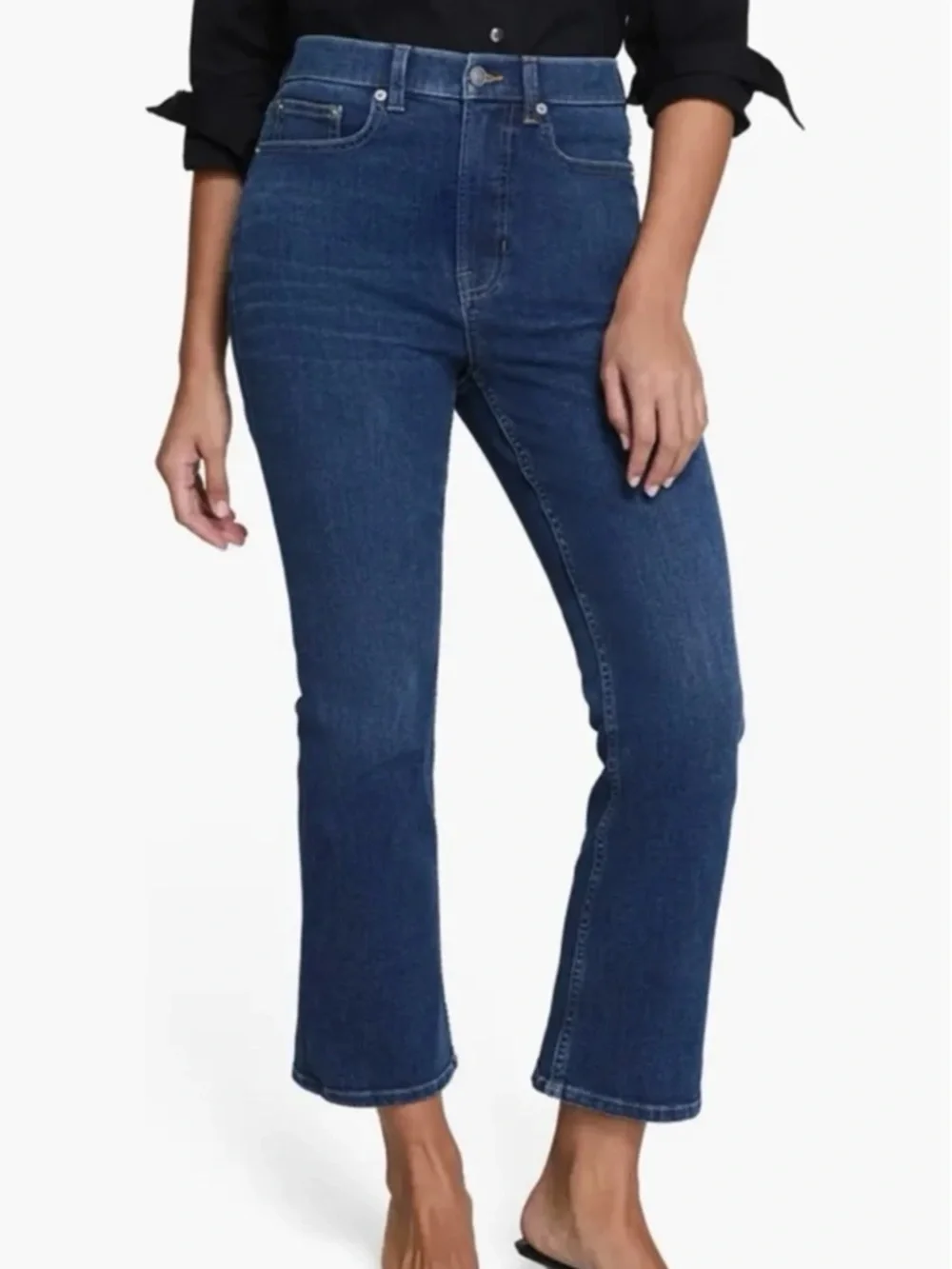 NWT SPANX SPANXsculpt ReDefine High Waist Crop Kick Flare Jeans Size 20 - Picture 4 of 12